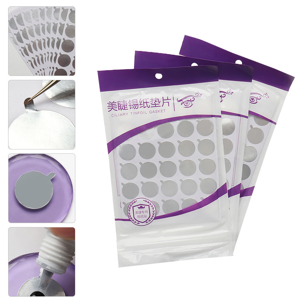 Eyelash Extension Process - 3 paquetes de almohadillas de pegamento