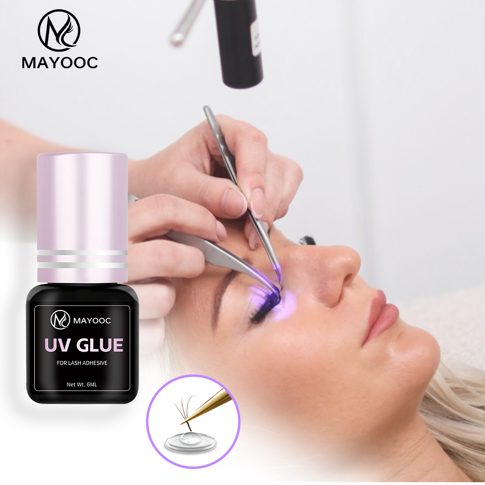 Eyelash Extension Logo - MAYOOC-pegamento para pestañas UV 0,1 S