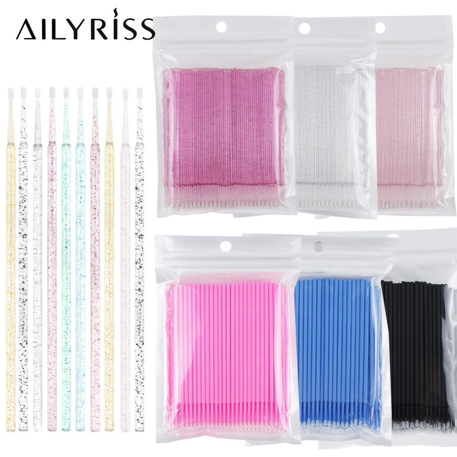 Eyelash Extension Options - 500 unids/lote aplicador desechable Micro cepillos