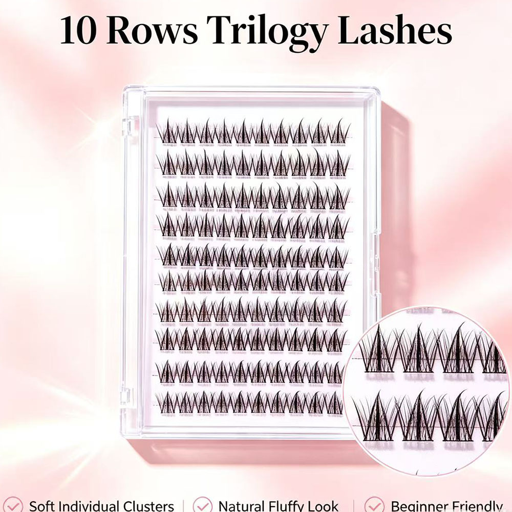 Eyelash Extension No 10 - Pestañas Postizas Adhesivas Premium con 10
