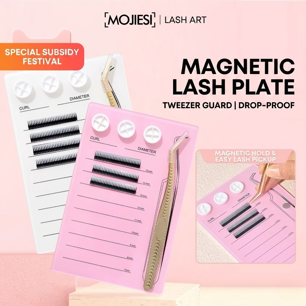 Lash Tray Organizer - Paleta Magnética para Extensiones de Pestañas