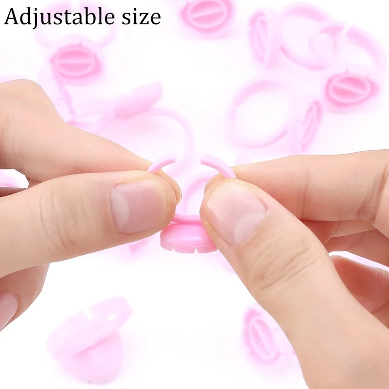 100 unidades de anillos desech - Eyelash Extension Guide reseña y precio