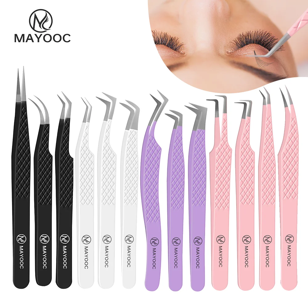 Pinzas para extensiones de pes - Eyelash Extension Logo reseña y precio