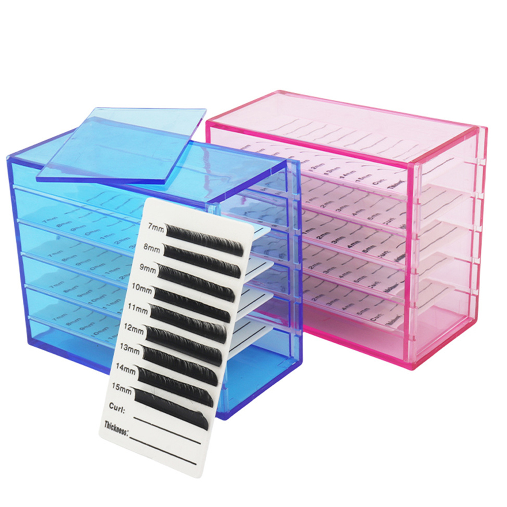 Caja de almacenamiento de exte - Lash Tray Organizer reseña y precio