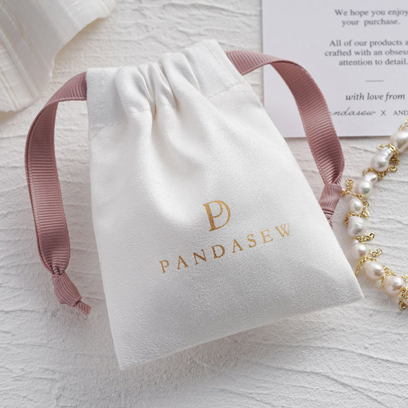 Bolsas de regalo de gamuza de  - Eyelash Extension Logo reseña y precio