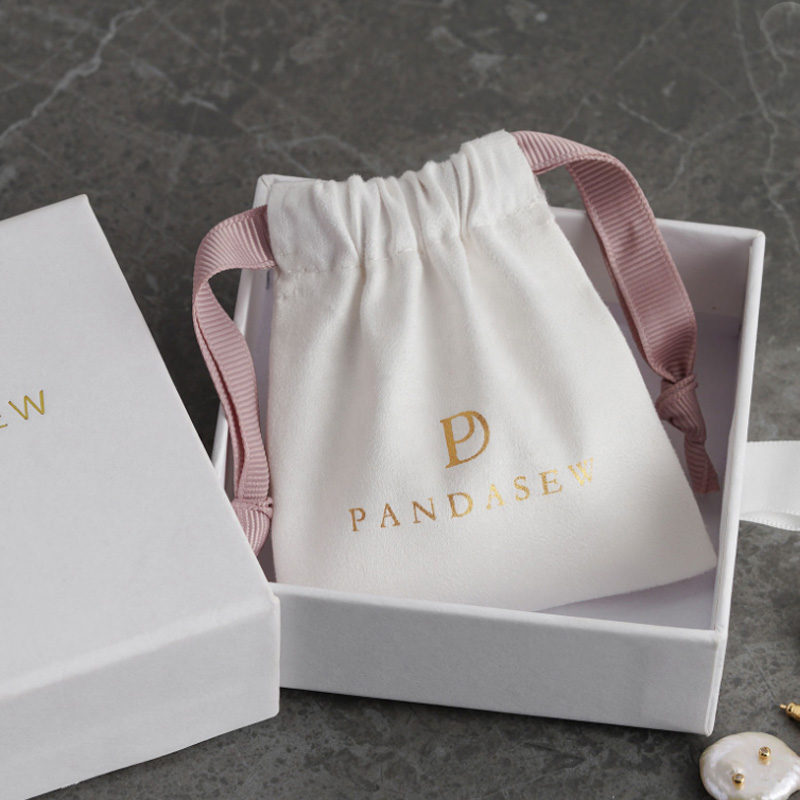 Bolsas de regalo de gamuza de  - Eyelash Extension Logo reseña y precio
