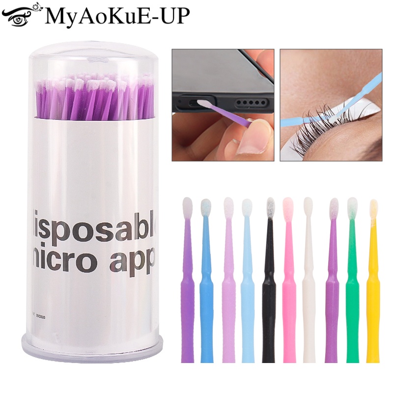 100 Uds cepillo de pestañas de - Eyelash Extension Options reseña y precio