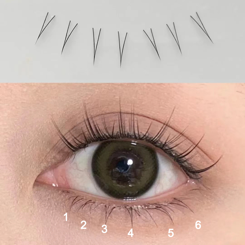J Curl forma de V debajo de la - Eyelash Extension Korean reseña y precio