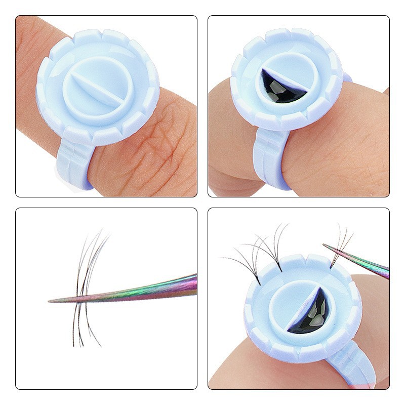 Soporte de anillo de pegamento - Eyelash Extension Guide reseña y precio