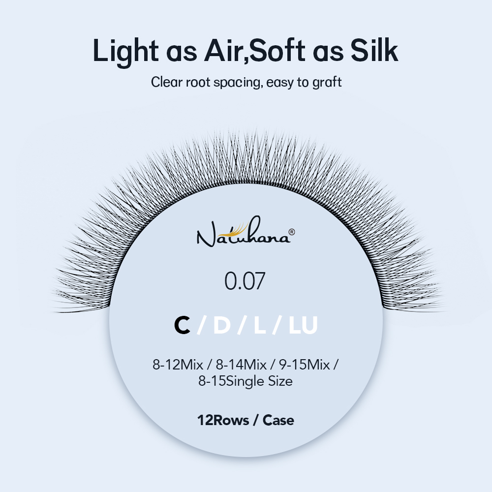 NATUHANA-pestañas 2D YY de una - Eyelash Extension Single Lash reseña y precio