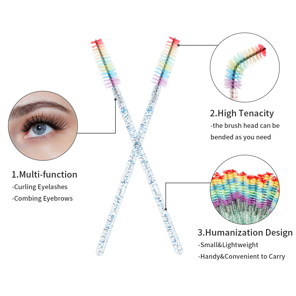 50PCS Pinceles de Maquillaje d - Eyelash Extension Guide reseña y precio