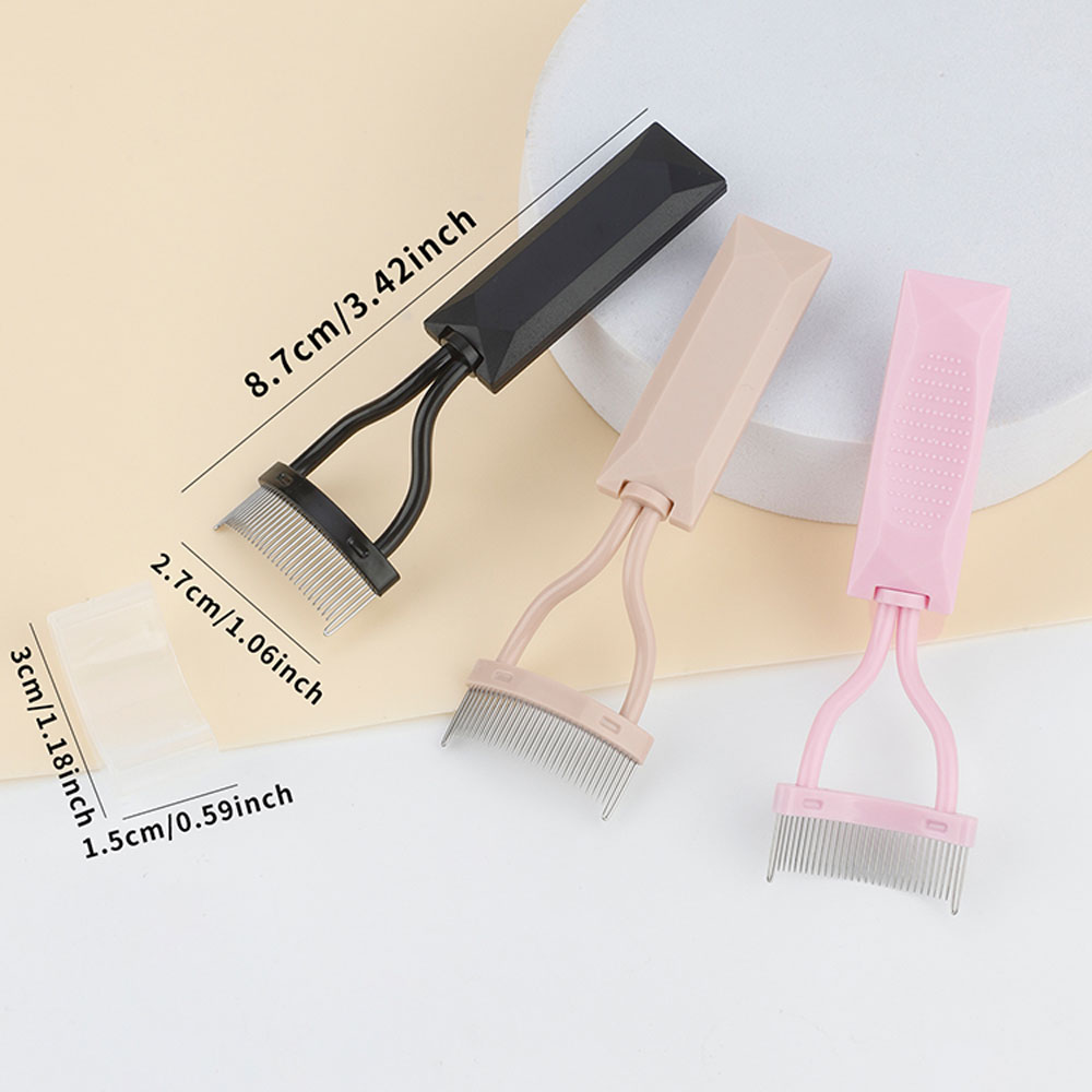 1 pieza Peine de cejas de acer - Eyelash Extension Guide reseña y precio