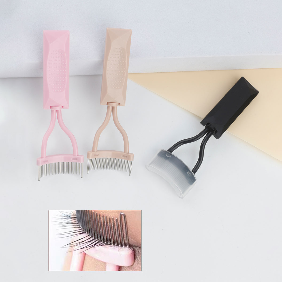 1 pieza Peine de cejas de acer - Eyelash Extension Guide reseña y precio