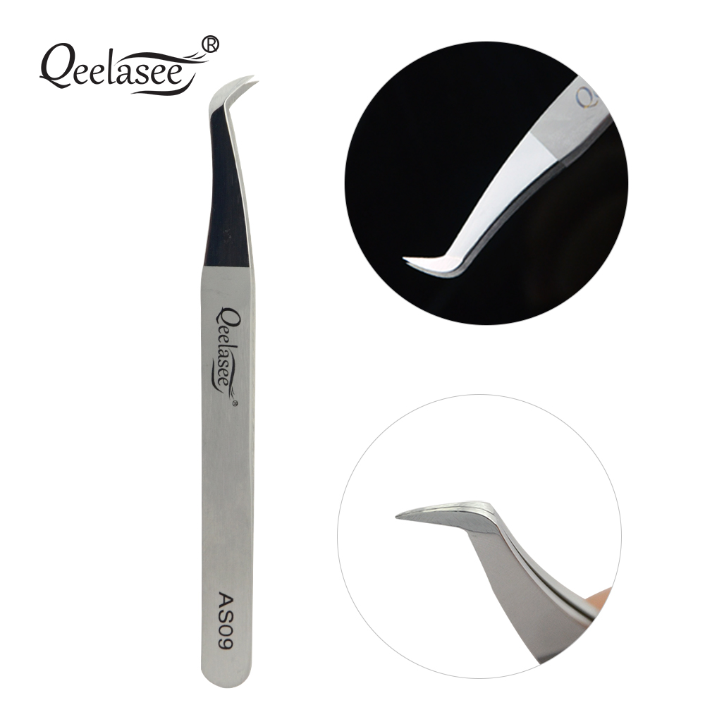 Pinzas para pestañas Qeelasee  - Eyelash Extension Logo reseña y precio