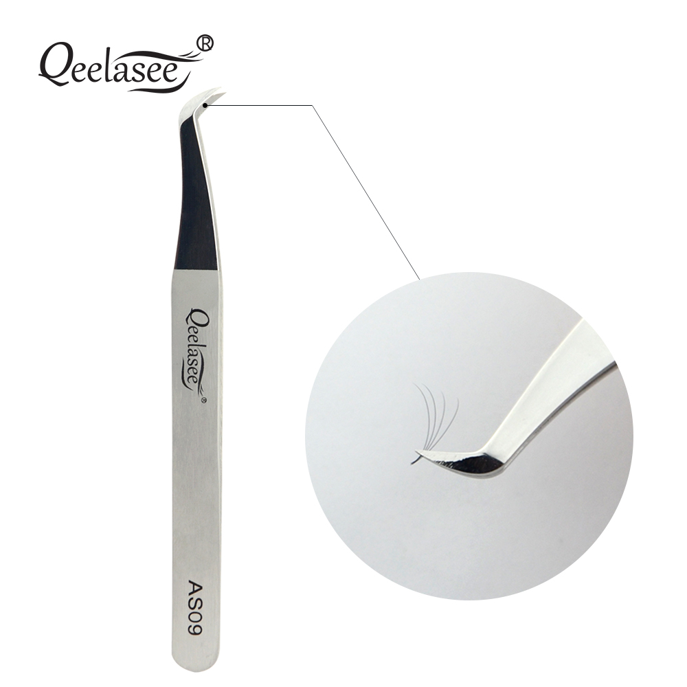 Pinzas para pestañas Qeelasee  - Eyelash Extension Logo reseña y precio