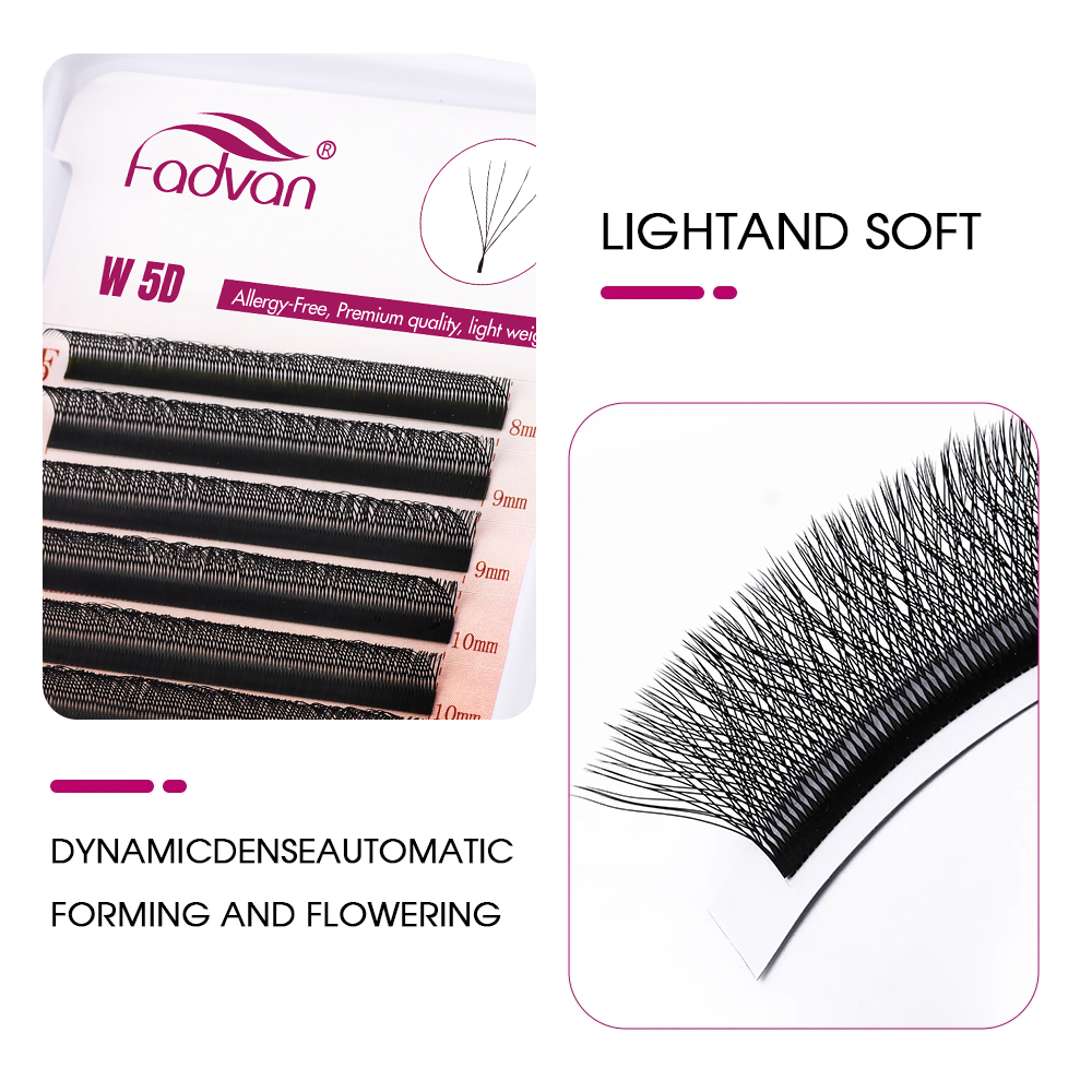 Pestañas Fadvan 5D en Forma de - Eyelash Extension Logo reseña y precio